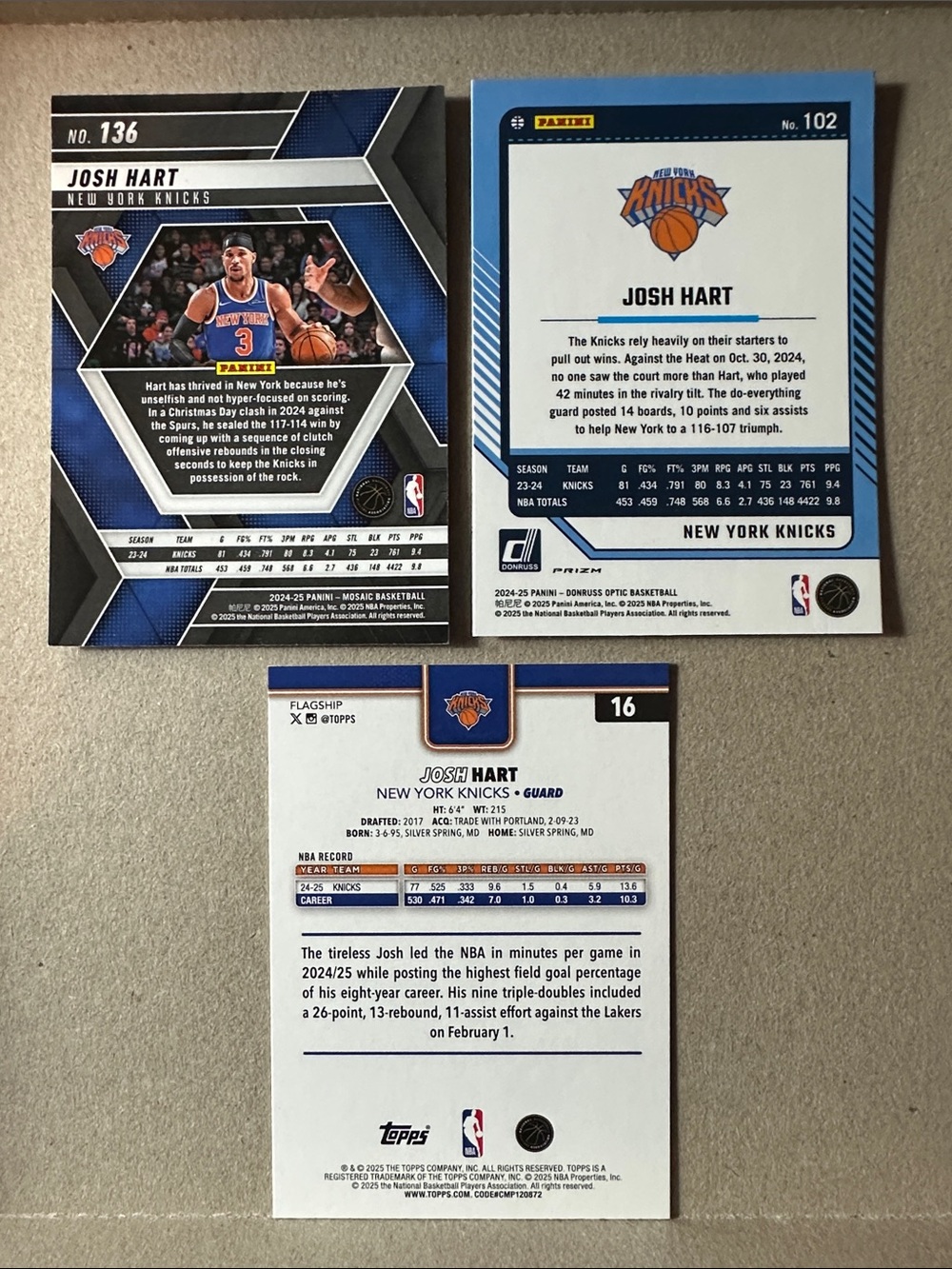 NY Knicks champions lot of 15 Jalen Brunson/Anunoby, KAT, Hart, Bridges, McBride - Picture 7 of 11